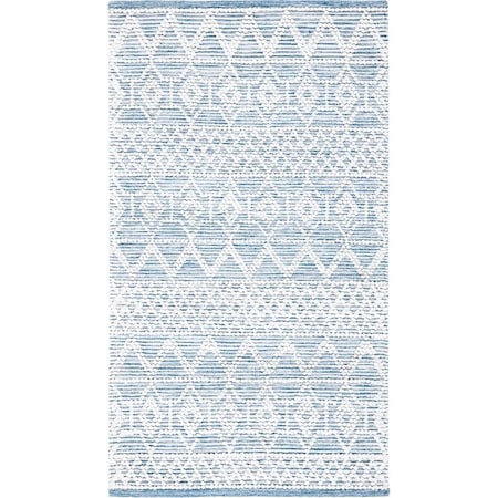 Safavieh 6 x 6 ft. Natura Global Square Hand Woven Rug Blue & Ivory NAT576M-6SQ